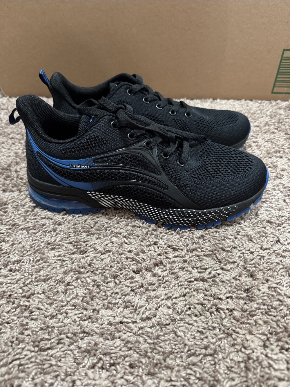 Women’s Black and Blue Athletic Sneakers